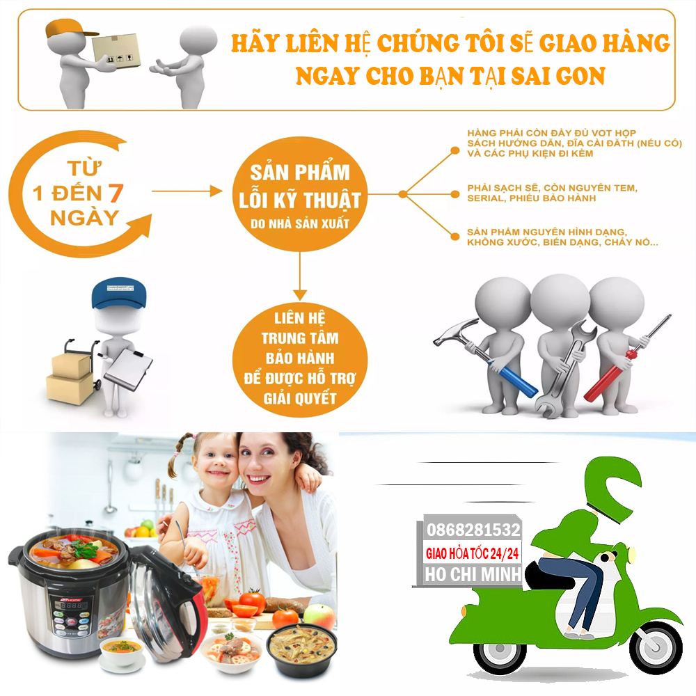 Nồi Áp Suất 6 Lít