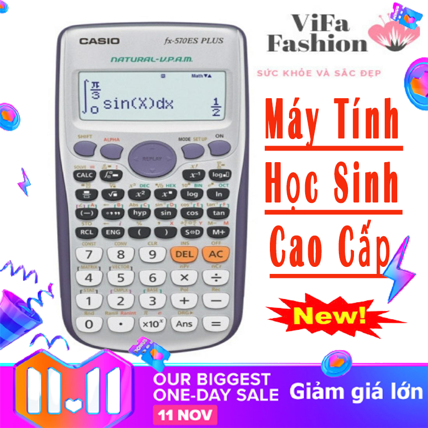 CASIO FX 570 VN PLUS máy tính chính hãng Máy Casio FX-570VN Plus New - Chính hãng Casio- Máy tính bỏ túi Casio FX-570VN Plus-Máy Tính Casio Fx 570 Vn Plus Chính Hãng Hàng Mới Máy tính CASIO FX 570VN Plus CHÍNH HÃNG