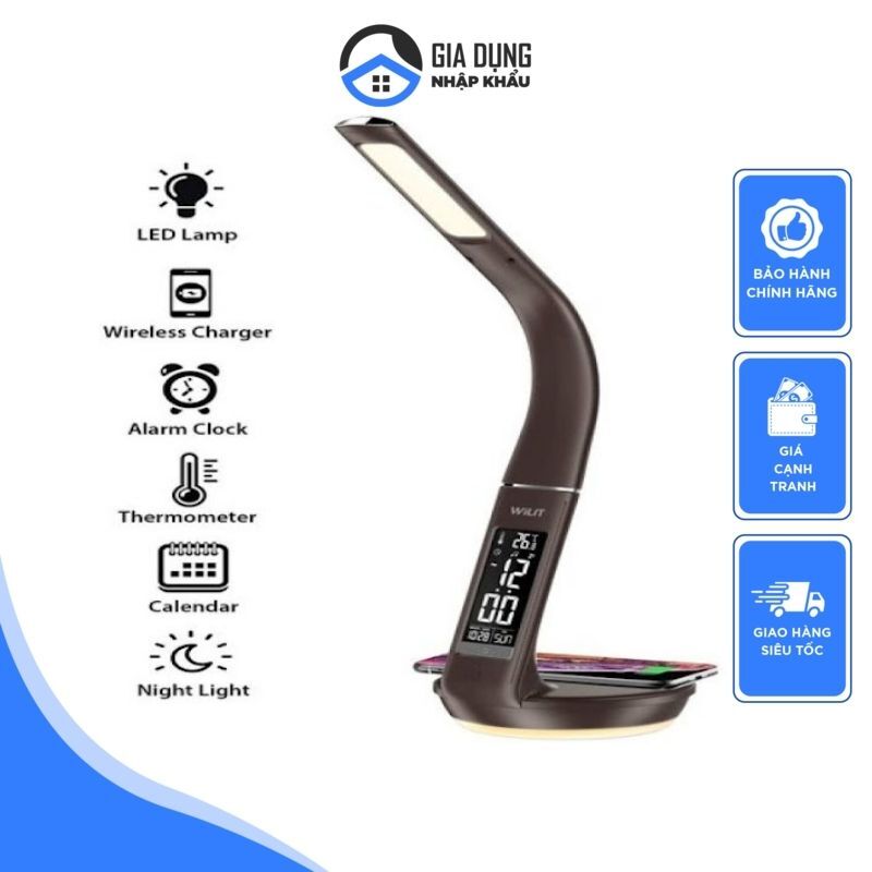 Đèn Học Để Bàn Thông Minh Chống Cận Wilit U8Q, Đèn Để Bàn, Công Suất 12W, 3 Chế Độ Điều Chỉnh Ánh Sáng, Bảo Vệ Mắt, Nhập Đức, Bảo Hành 12 Tháng
