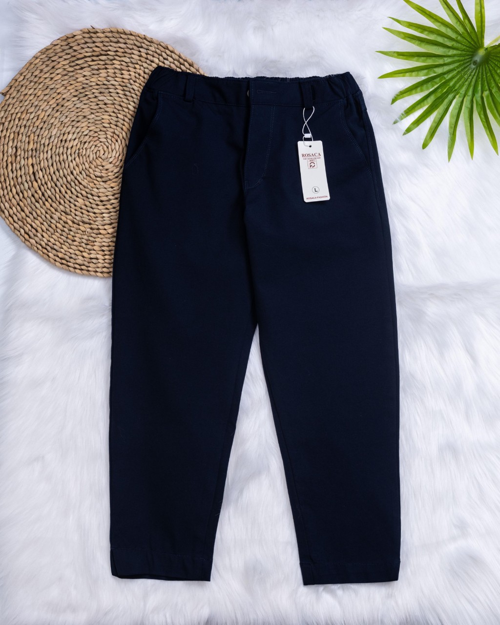 Quần 9 tấc Nữ Lưng Thun kaki Có Giãn