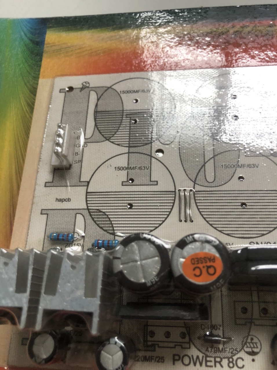 MẠCH NGUỒN AMPLY 8 TỤ