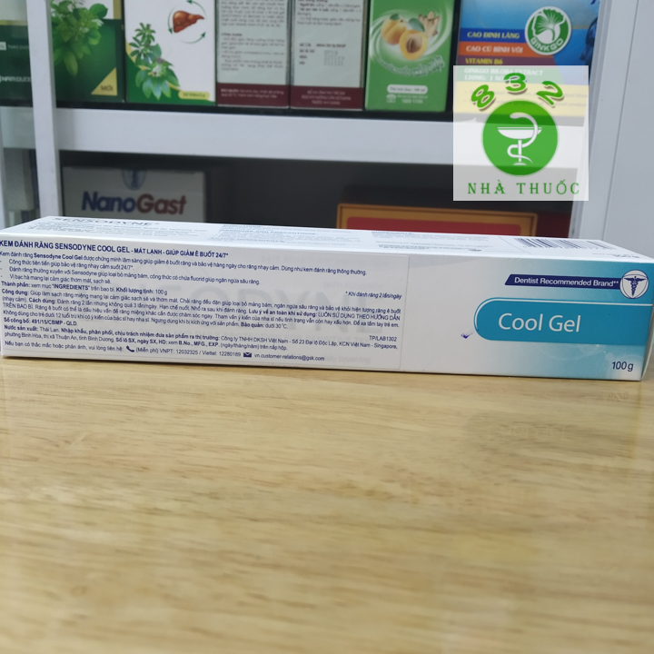 Kem đánh răng Sensodyne Cool Gel mát lạnh 100g