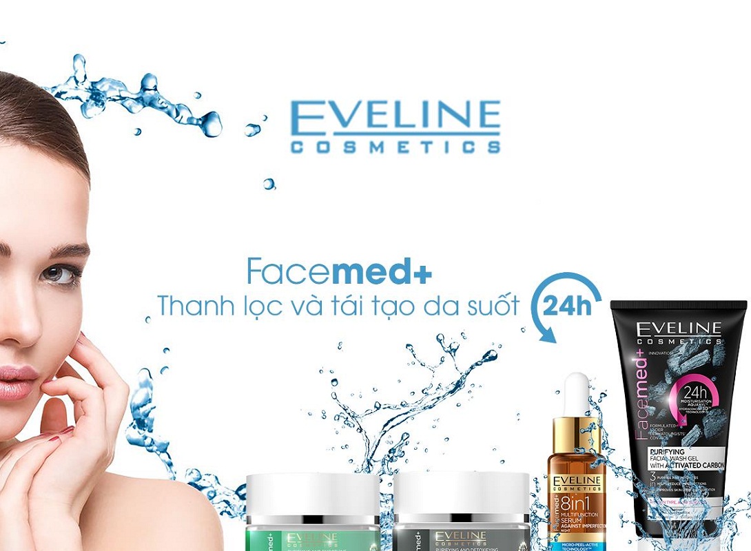[DEAL HÈ] Sữa rửa mặt thải độc than hoạt tính Eveline Facemed+ 150ml