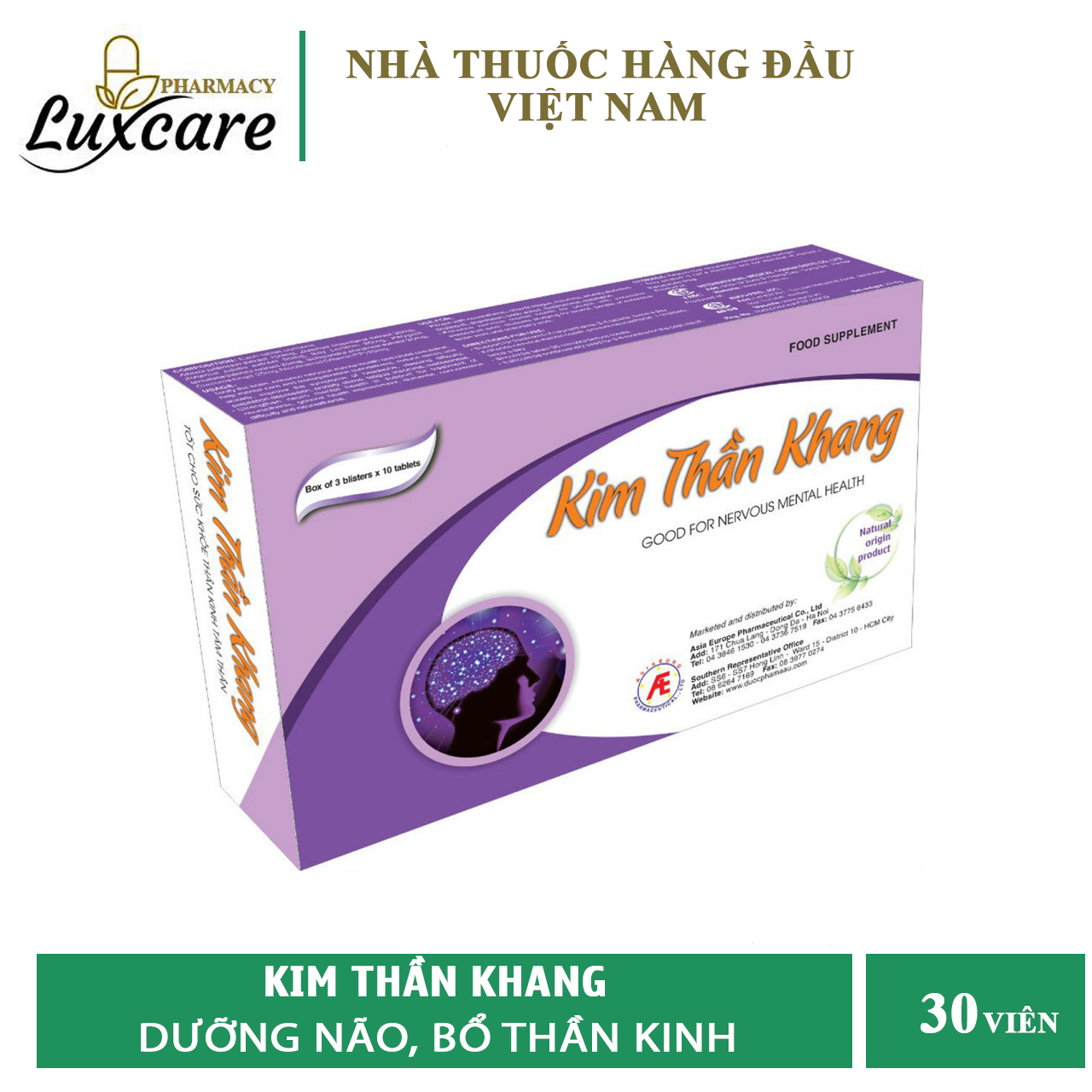 HCMKim Thần Khang - Dưỡng Tâm An Thần Hết Trầm Cảm