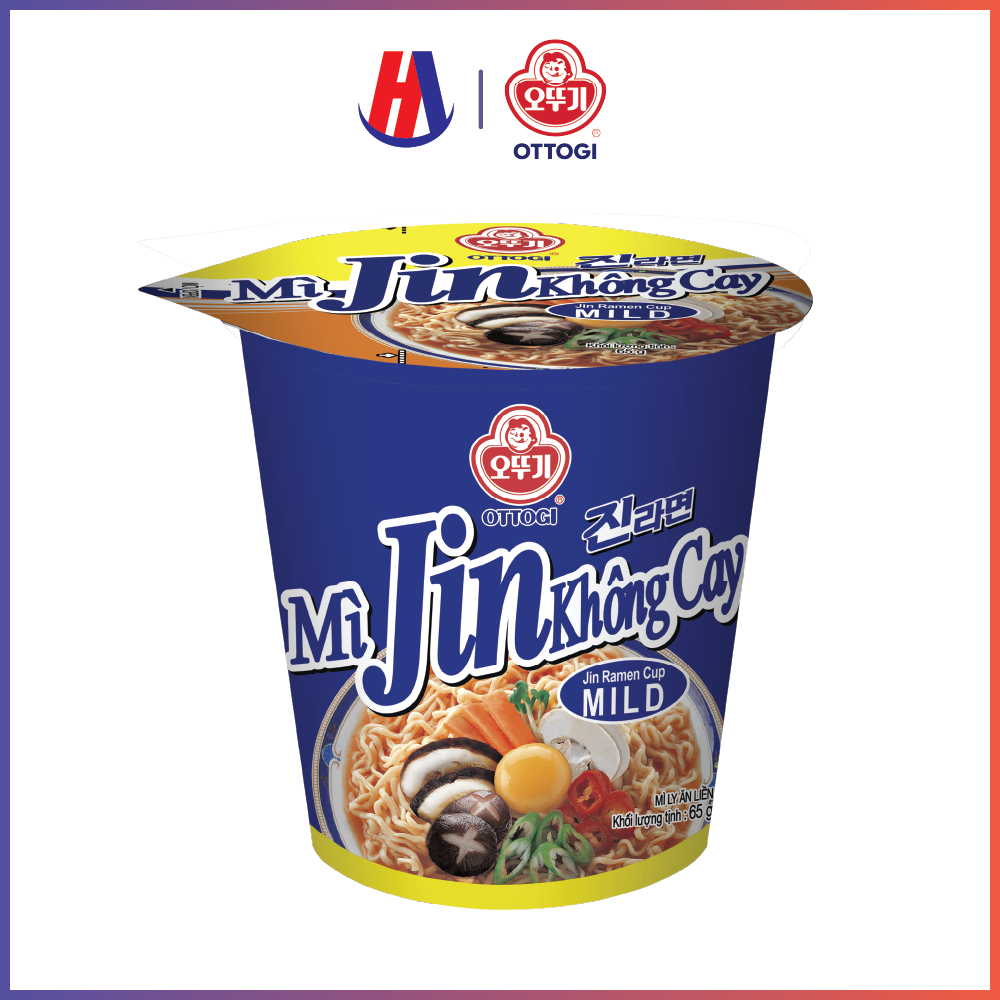 Mì ly jin không cay ottogi 65g
