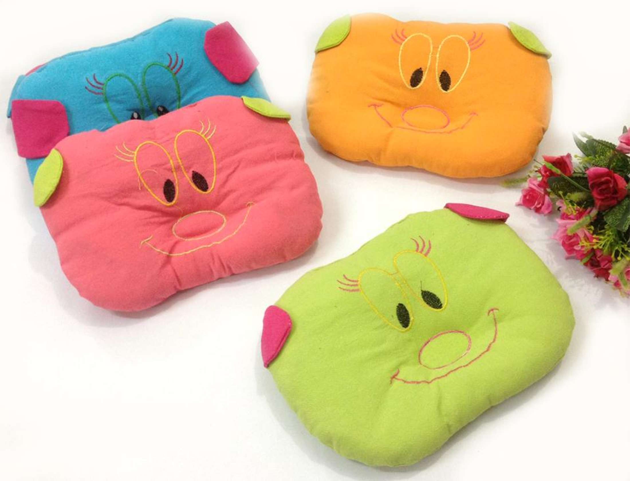 Gối cotton lõm cho bé