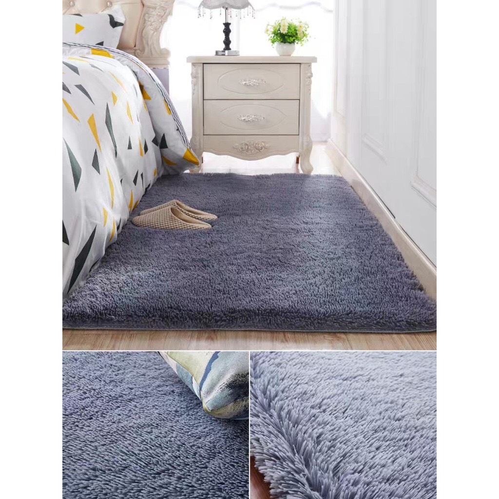 [HCM]Thảm Lông Trơn Trải Sàn ( Loại 1 ) Size 1m2x1m6