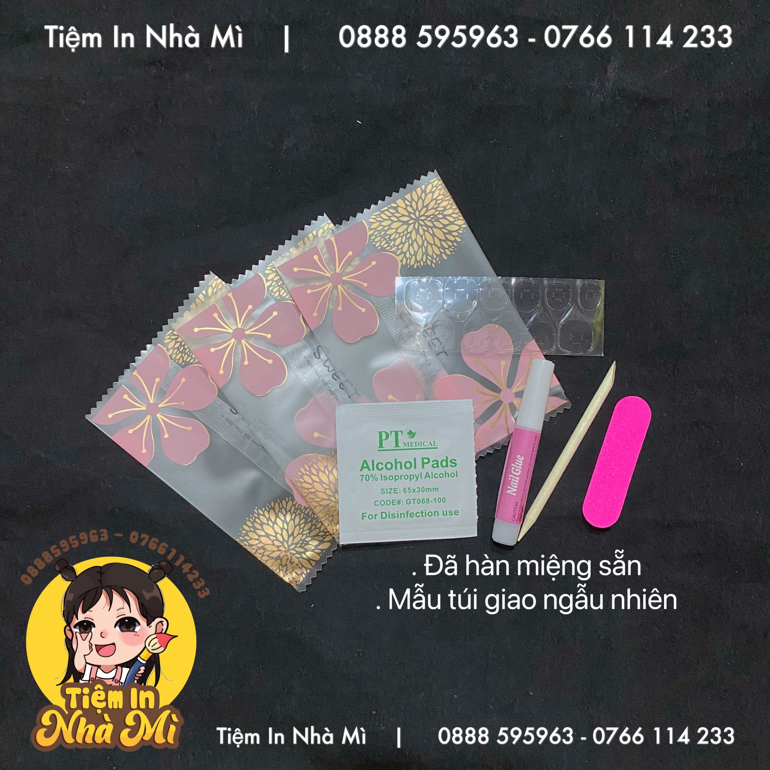 Set keo, dũa, que gỗ dùng trong nailbox