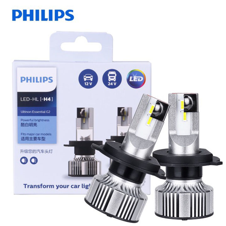 Đèn pha LED H4 Philips Ultinon Essential G2 Siêu Sáng