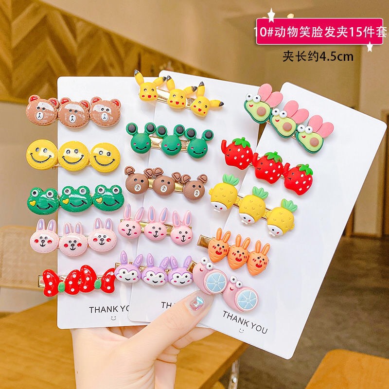 Kẹp Tóc Mái Icon Hoạt Hình Hoa Quả Style Ulzzang Hàn Quốc Dành Cho Bé yêu HOT TREND PKSC0083