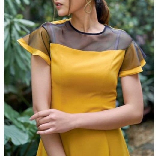 Đầm nữ phối lưới HeraDG - SDC19038D