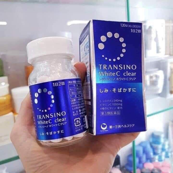 Viên uống trắng da  nám Transino 120 viên Nhật Bản