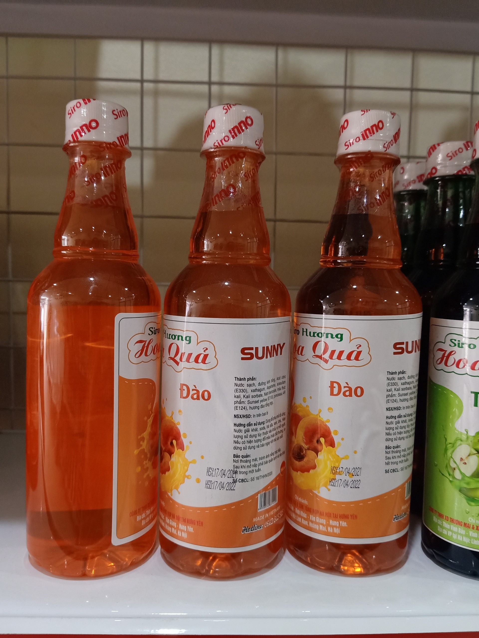 Siro hoa quả vị Đào 500ml