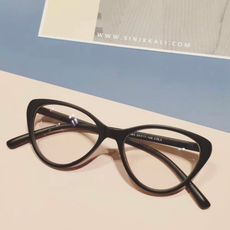 Giá bán Gọng kính mắt mèo cat-eyes, nhựa dẻo 2383