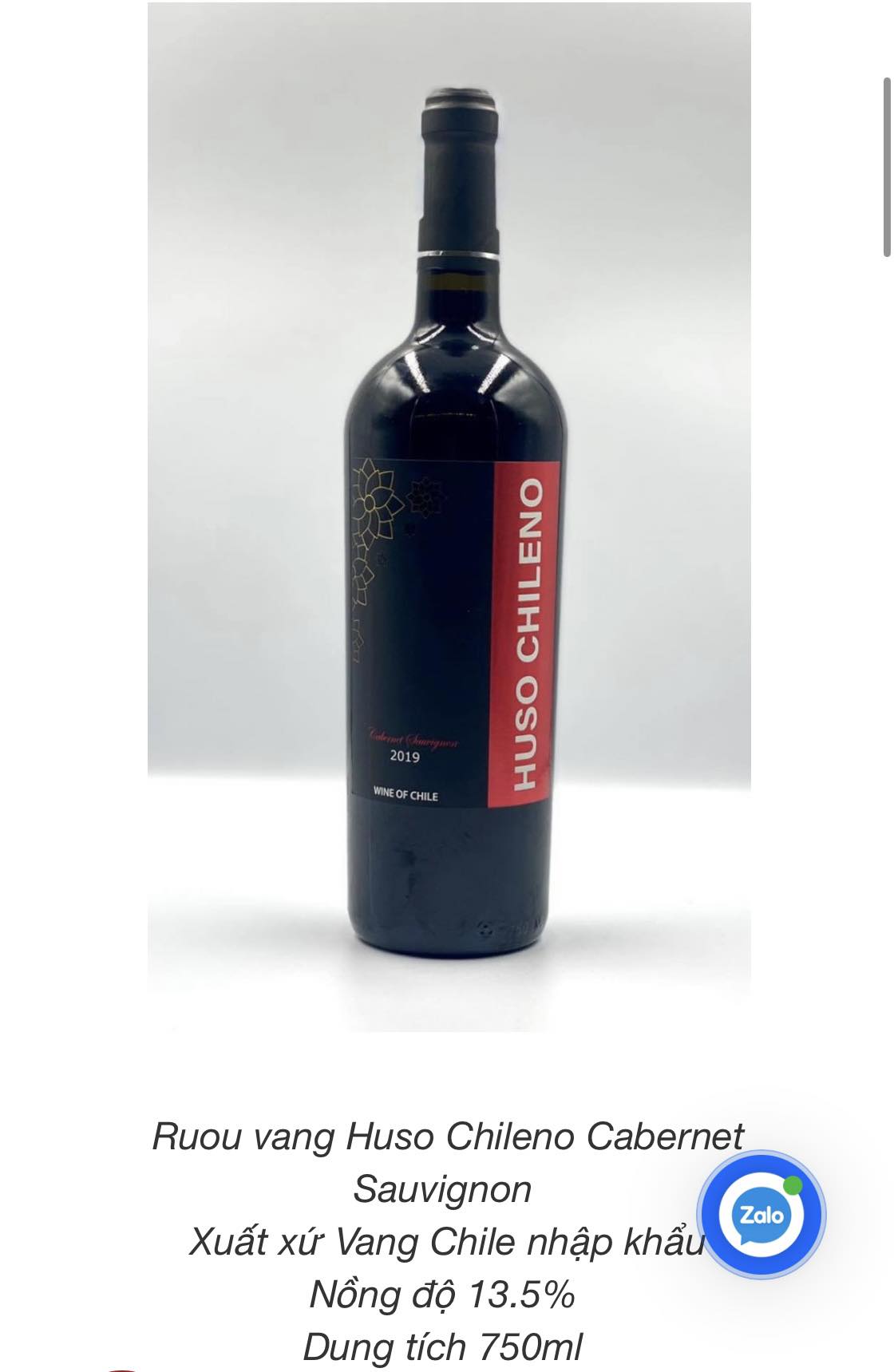 VANG CHILE HUSO CHILENO 750ML - 4SeasonsWine