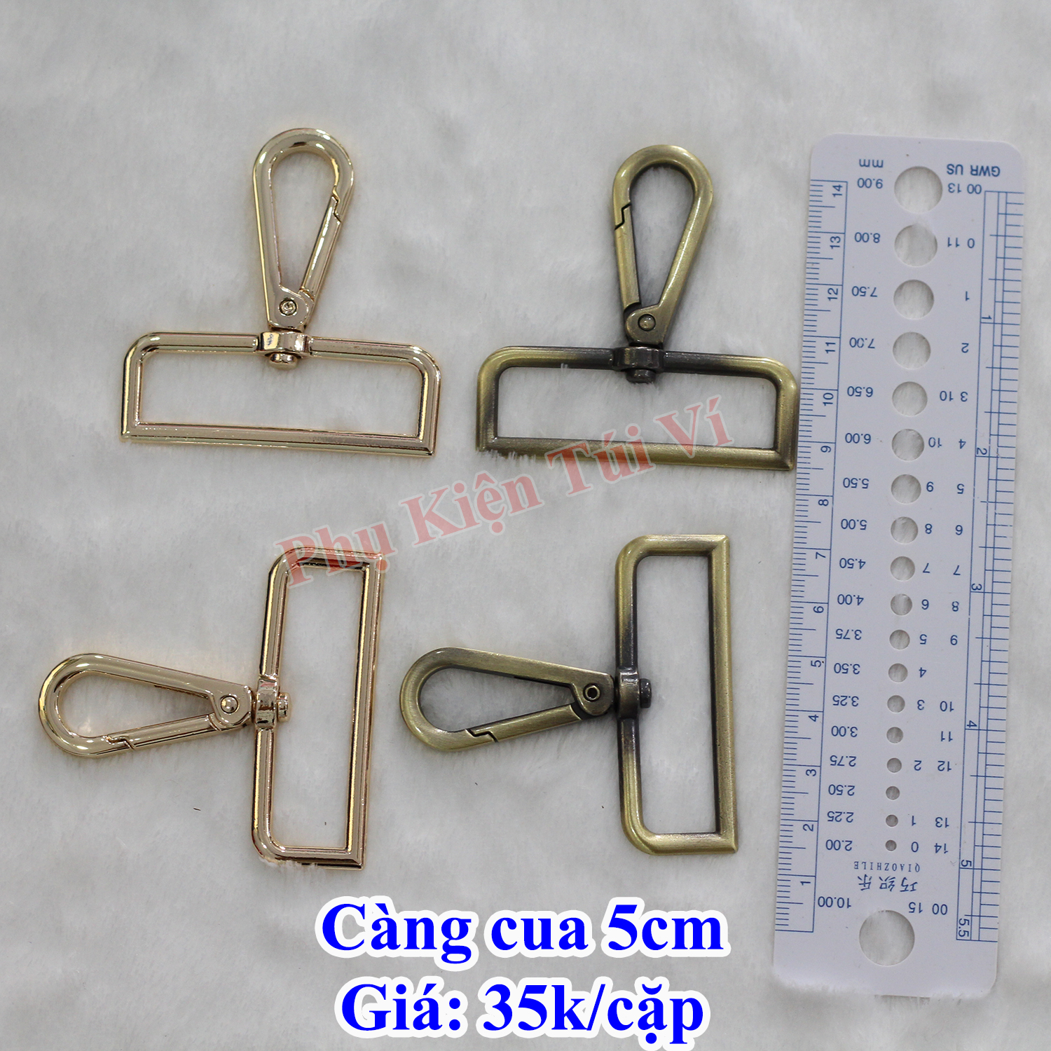 Càng cua 5cm làm túi xách (35k/cặp)