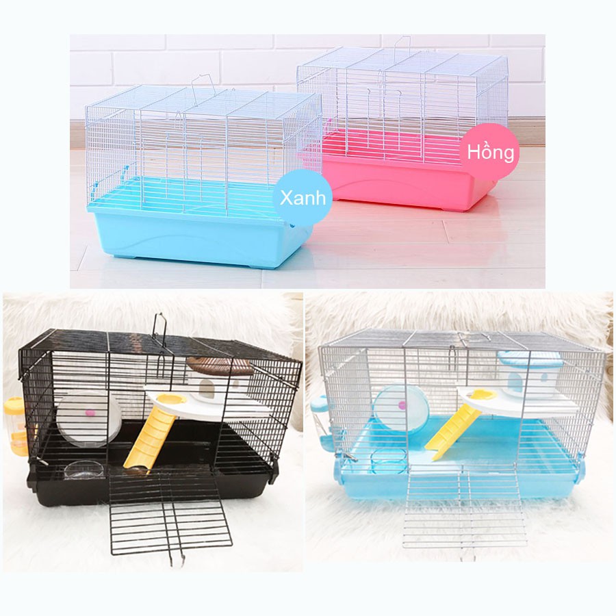 Lồng biệt thự cho hamster 47x30cm - giao màu ngẫu nhiên -