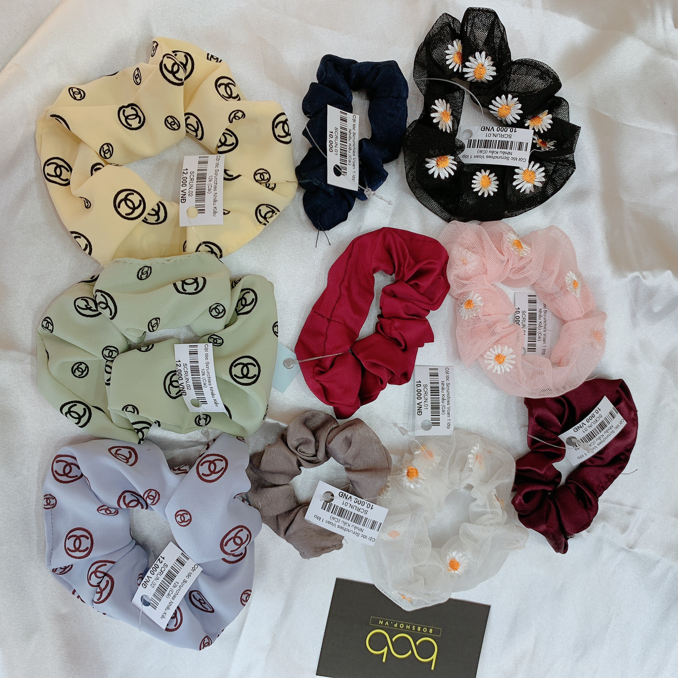 [HCM][NGẪU NHIÊN 10K] Dây buộc tóc cột tóc scrunchies ngẫu nhiên 10K