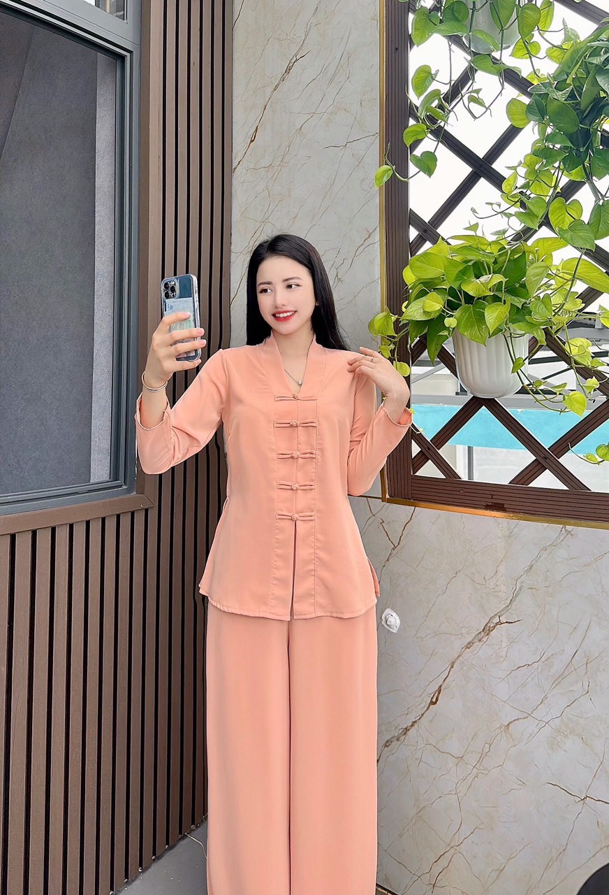 Set lam/Pháp Phục trang nhã lụa Diệu Hạnh cao cấp