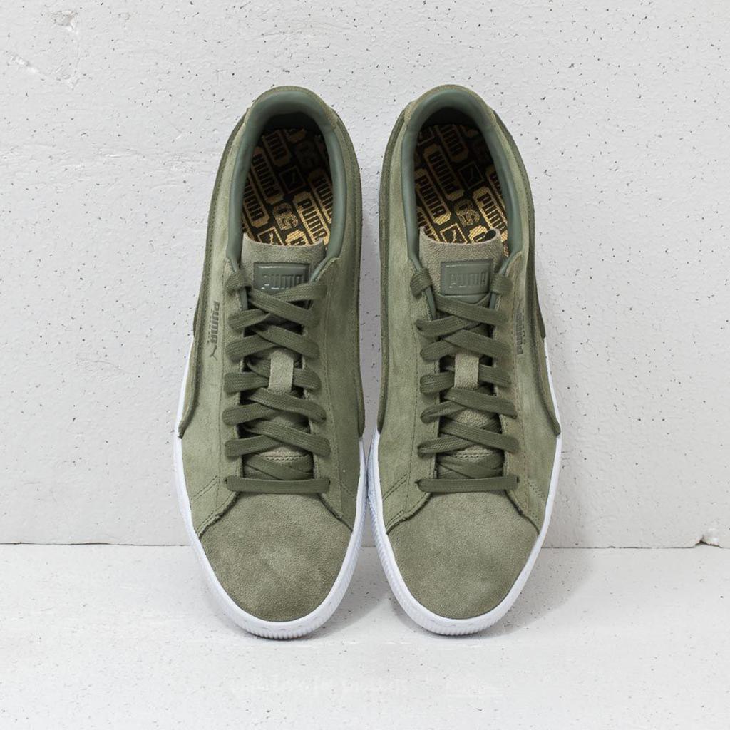 [FreeshipMAX] Giày PUMA Suede Classic Exposed Seams (Xanh Ô liu)