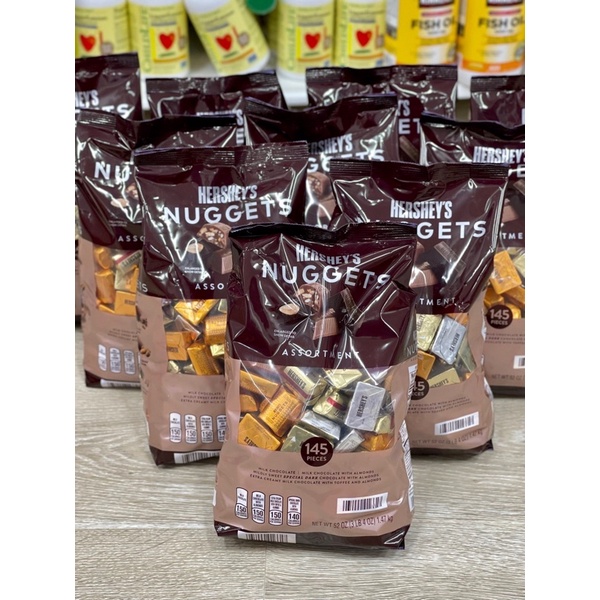 ( Date mới )Kẹo Chocolate Hershey's Nuggets 1,47Kg 145 viên