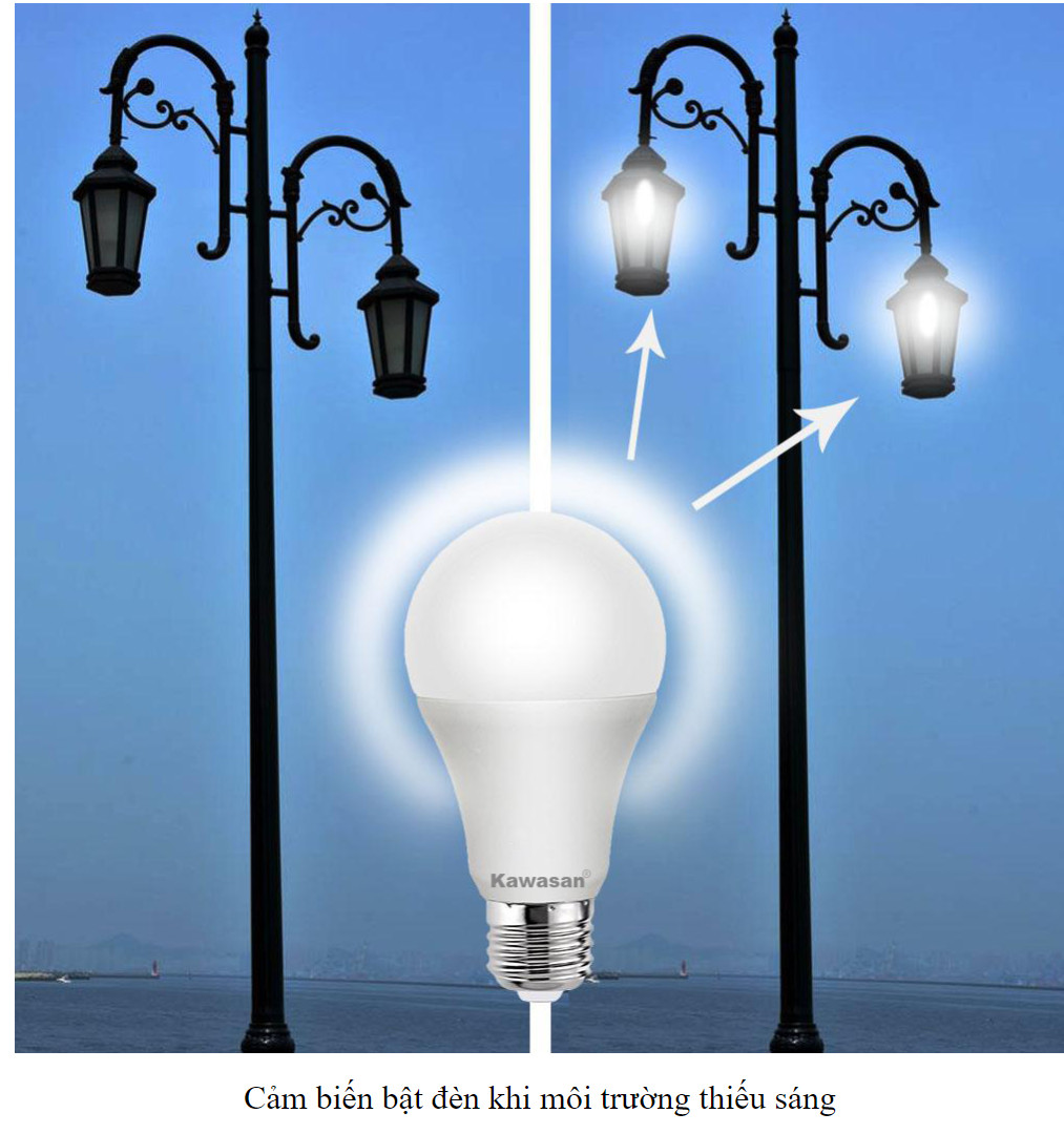 Bóng đèn cảm ứng ánh sáng LSB7W