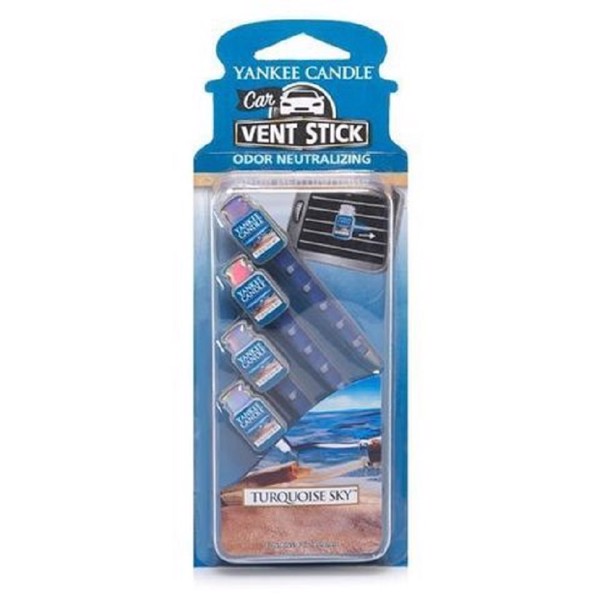 Set 4 que thơm xe Turquoise Sky Yankee Candle YAN6717