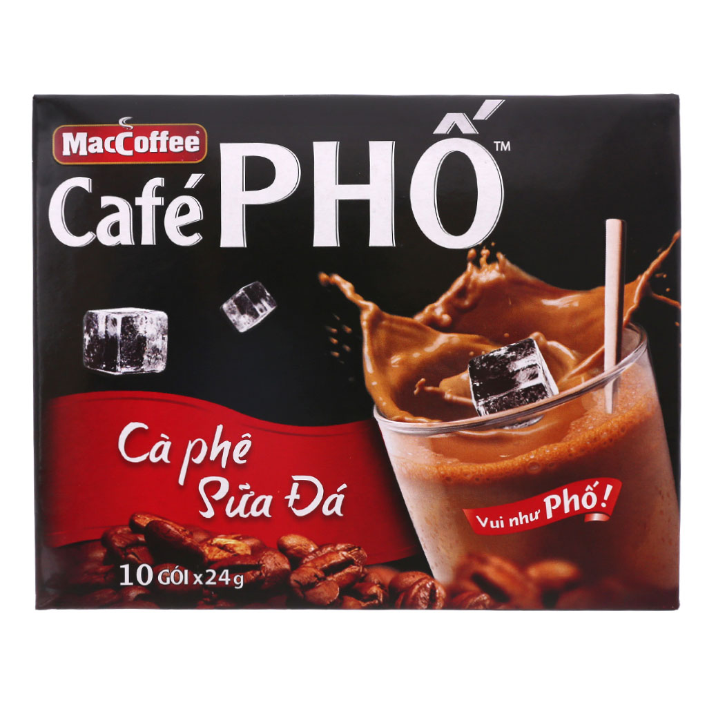 Combo 3 Cà Phê Sữa Đá Phố Hộp 240g (10 gói x 24g)