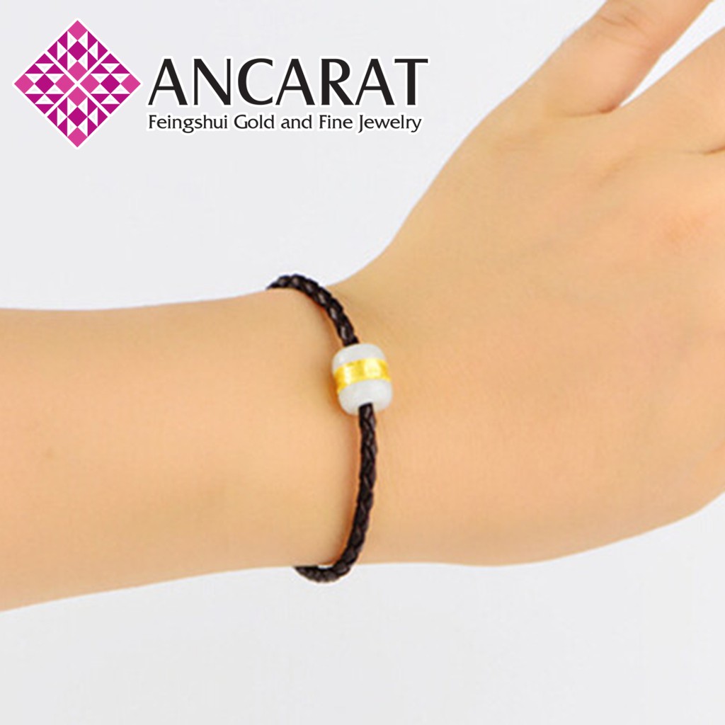 ANCARAT - Charm Ngọc phỉ thuý bọc vàng
