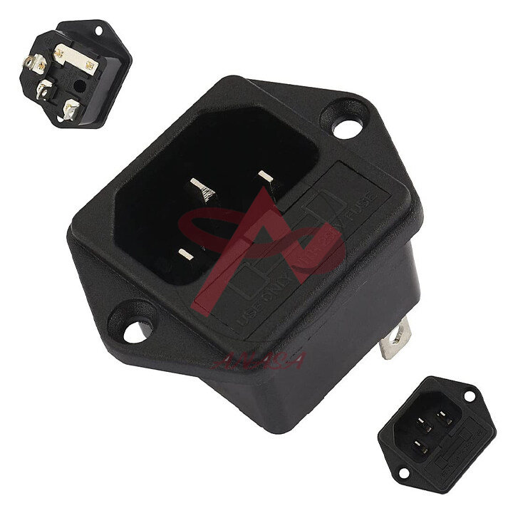 Jack nguồn nồi cơm điện có cầu chì bảo vệ