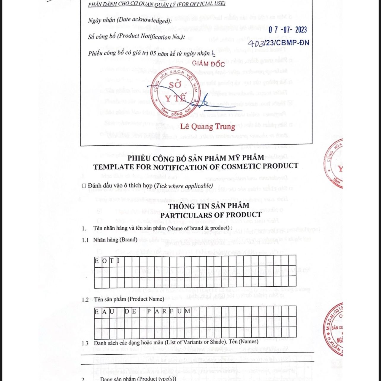Nước Hoa Thú Cưng EOTI Pet 100ml