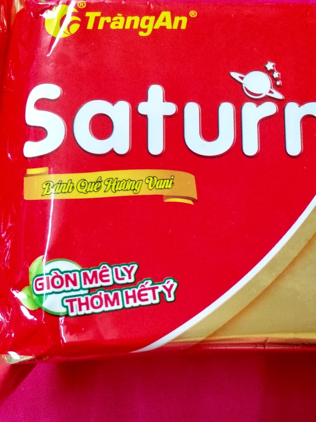 Bánh quế Tràng An Saturn hương vani (60g)