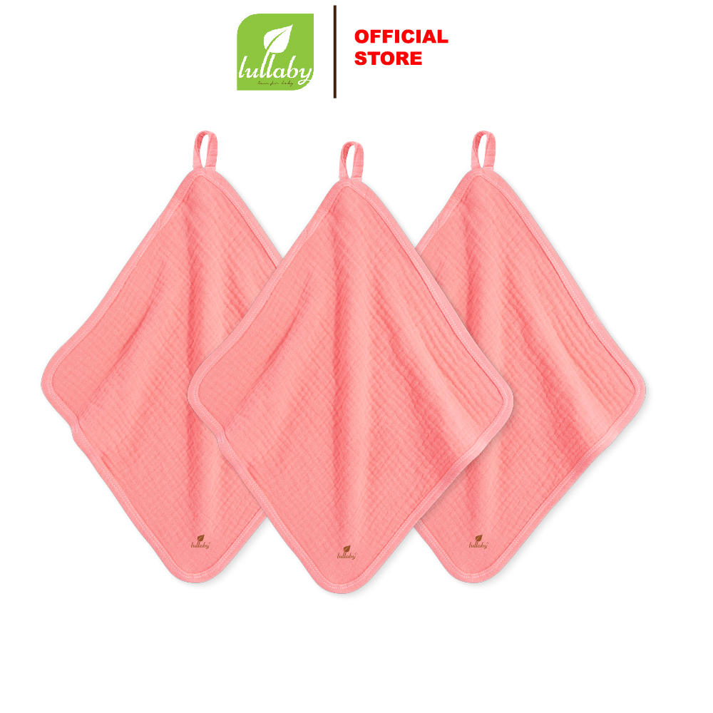 LULLABY - NH575M - Set 3 khăn xô sữa (loại có móc treo)