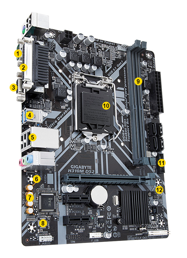 Mainboard Gigabyte H310