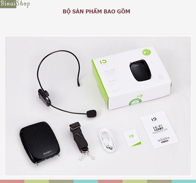 Máy trợ giảng không dây SHIDU SD-S615 (UHF) màu đen