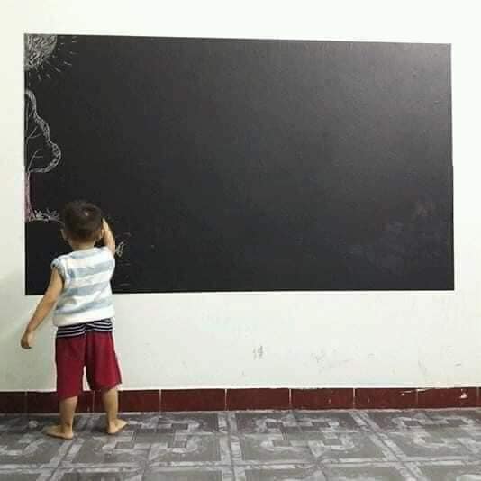 Bảng đen viết phấn - bảng đen decal kích thước 45x200 cm- bảng đen dán tường - bảng đen bảng phấn có thể tháo rời - bảng viết phấn