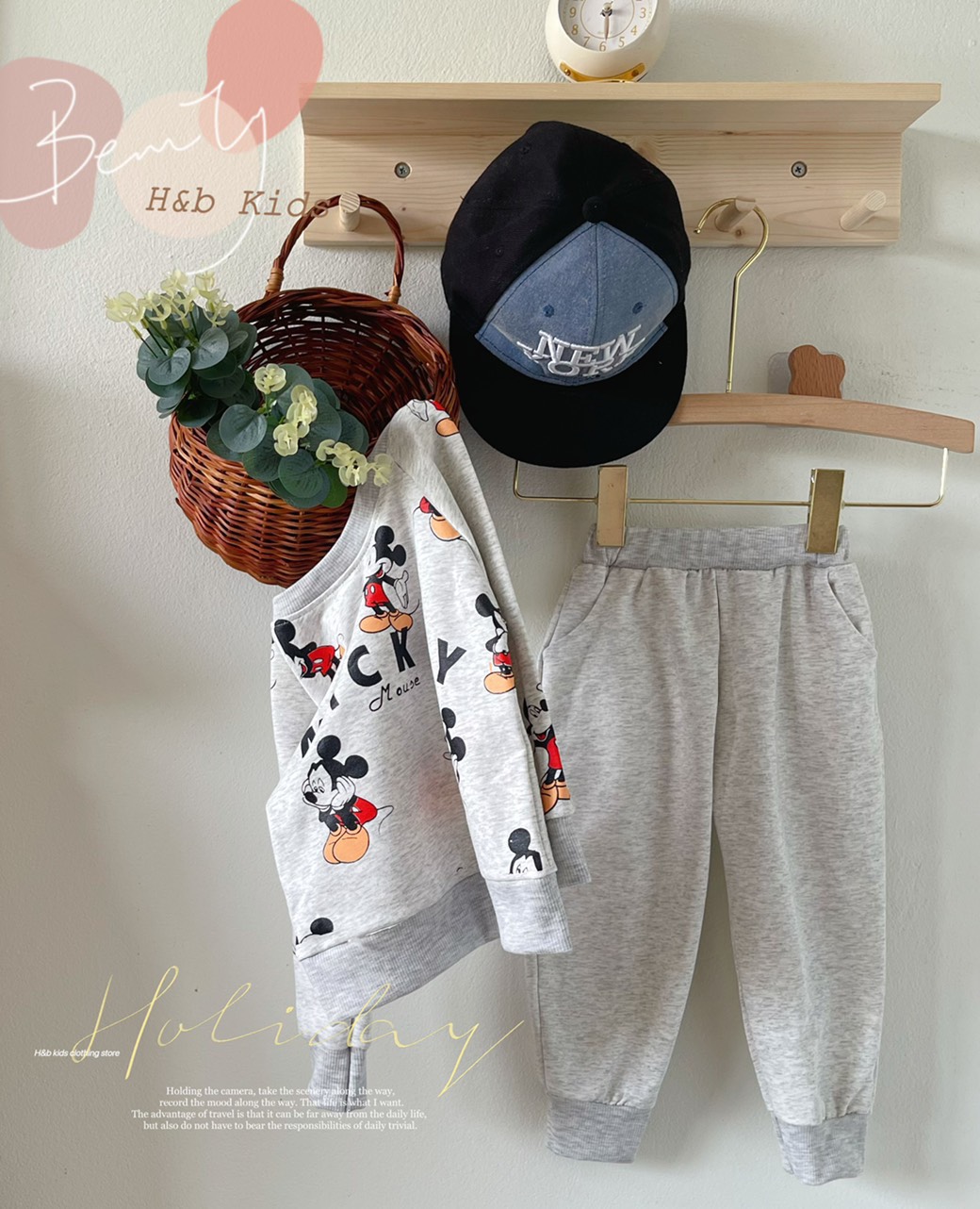 bộ mickey dài tay cho bé 8-20kg
