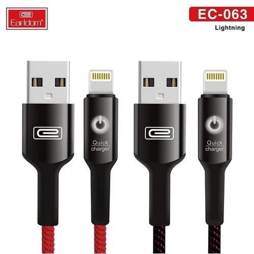 Cáp sạc thông minh bọc dù tự ngắt khi sạc đầy pin Earldom EC - 063