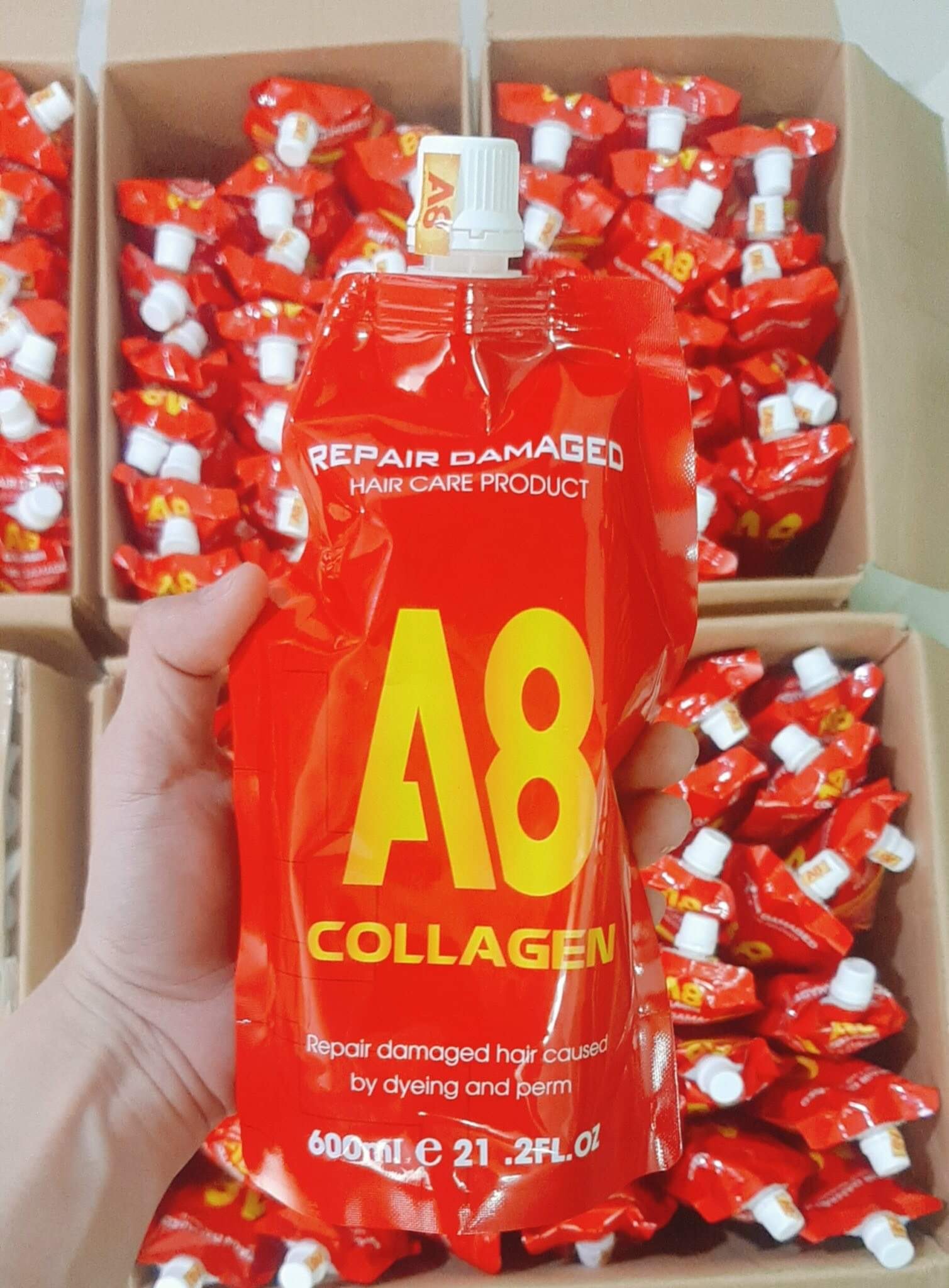 Ủ xã Hấp dầu Collagen A8 chính hãng 600ml
