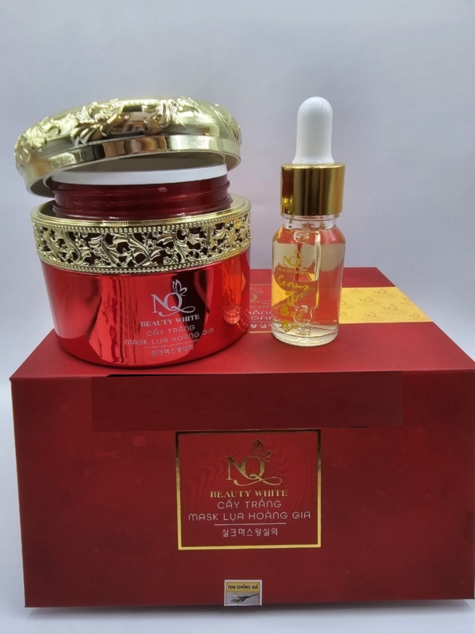 Cấy Trắng Lụa Hoàng Gia. Mask Lụa Hoàng Gia (mẫu mới) - Thỏ store