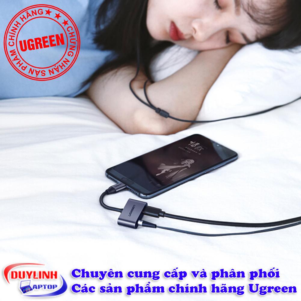 Cáp USB Type C to Audio 3.5mm và cổng sạc Ugreen 50596