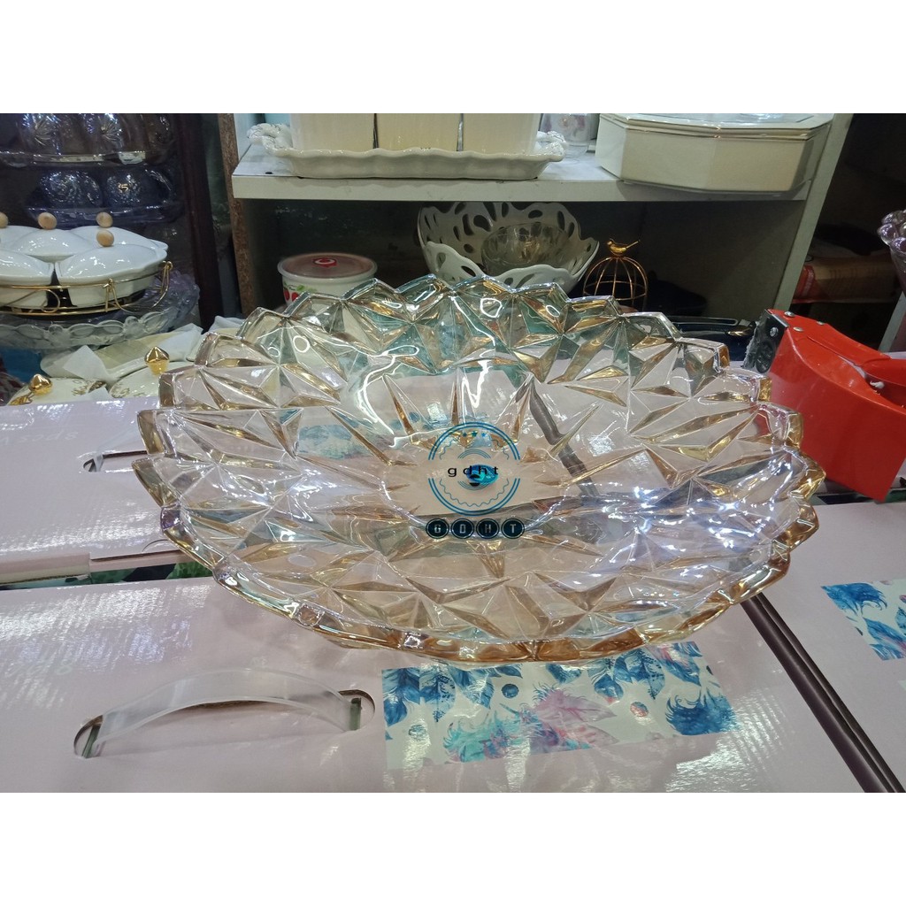 Đĩa thủy tinh đựng trái cây giá rẻ