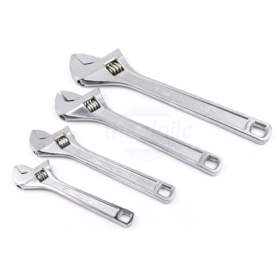 Mỏ lết thép trắng kích cỡ 8-15 inch (tự chọn)