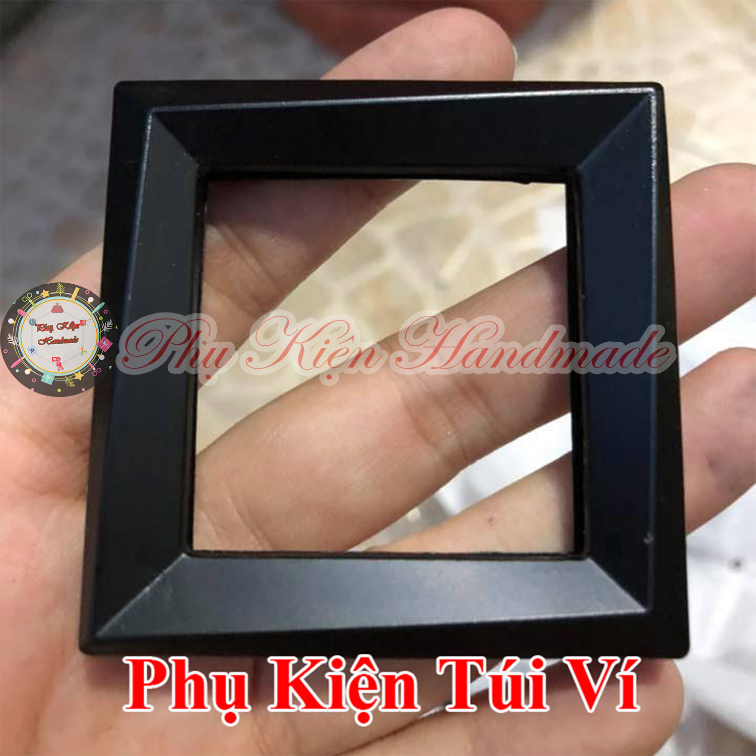 Black Square Border 5.9cm