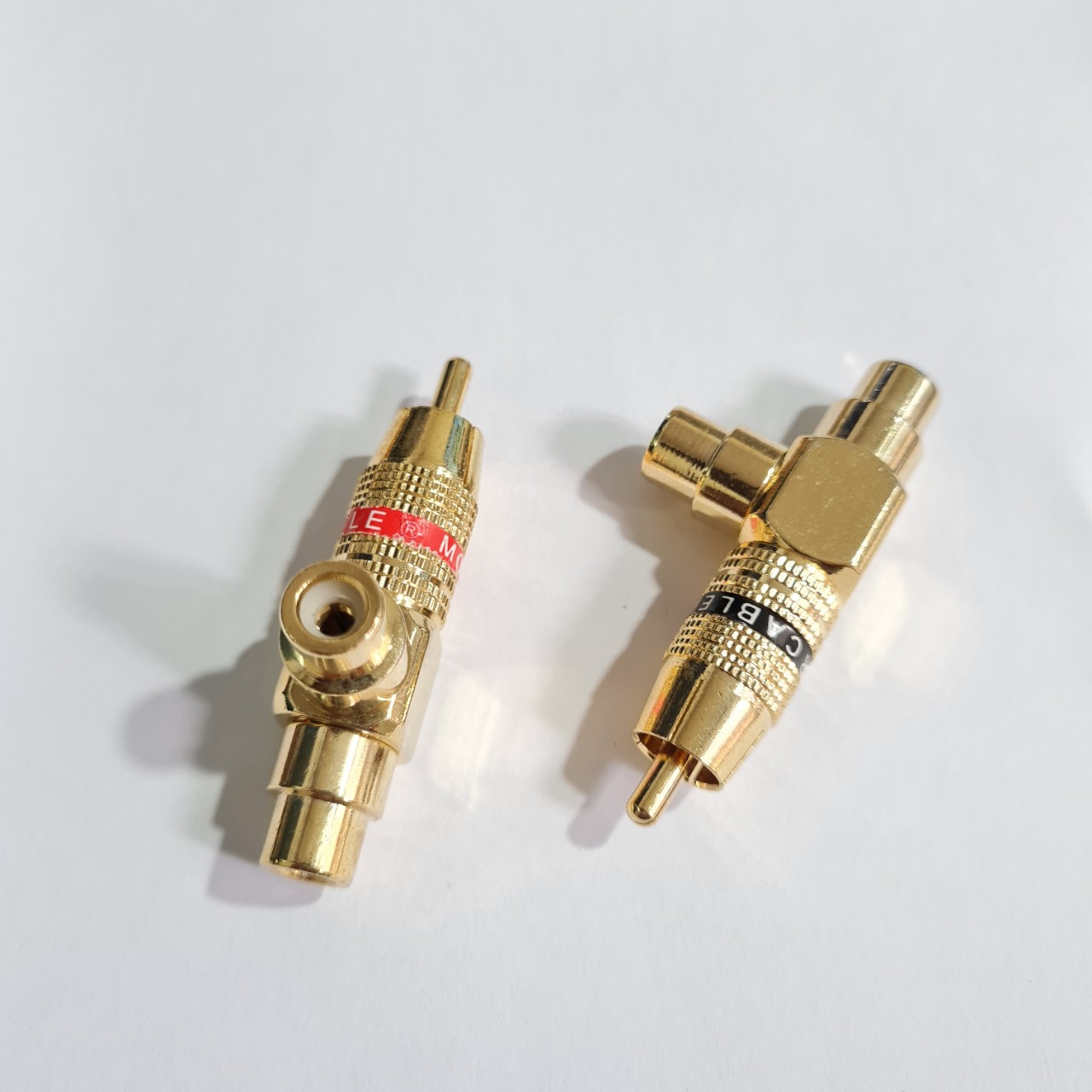 Đầu jack chia AV/RCA/Video 1 ra 2 Monster (Chữ T - giá bán 2 chiếc)