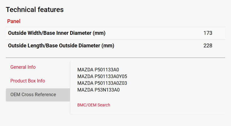 [HCM] Lọc gió BMC cho xe Mazda 2, Mazda 3 1.5 (2016 trở lên)