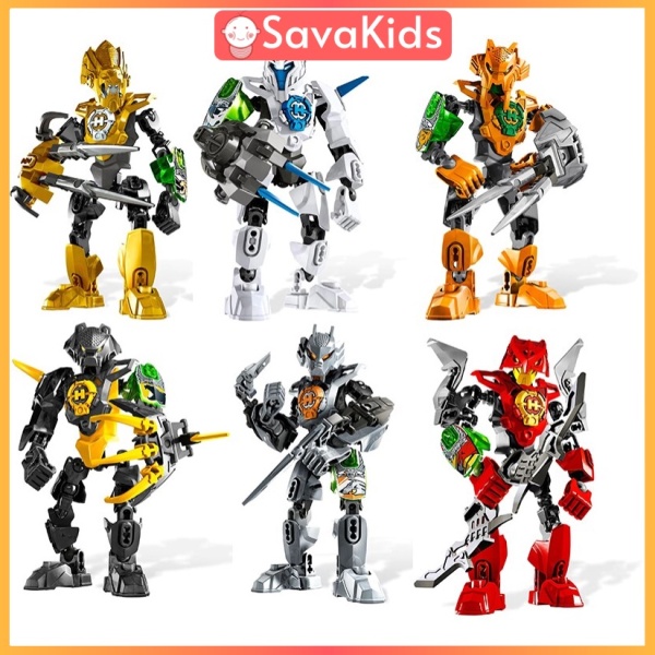 Đồ chơi Lắp ráp Mô hình DECOOL Hero Factory 3.0 Robots Bionicle action figures model 9601-9606 SAVAKIDS
