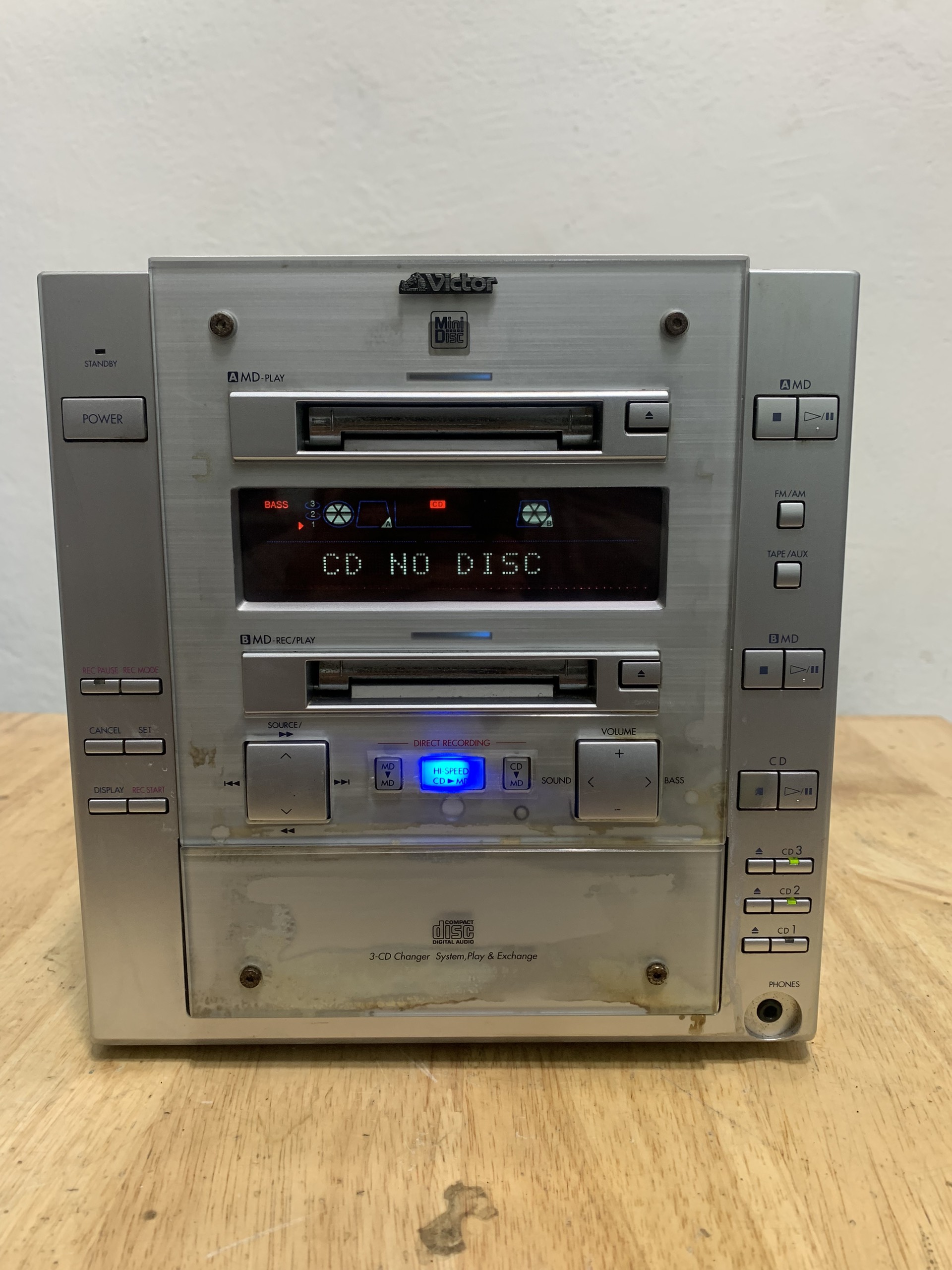 ☆Victor JVC ビクター☆ミニコンポ CDレシーバー/スピーカー CA-EXS1