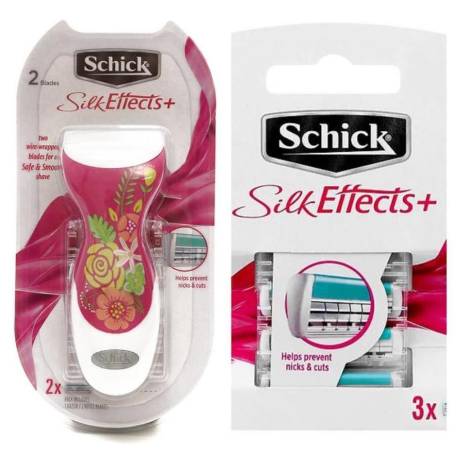 Dao Cạo Cho Nữ Schick Effect + 2S – Bộ Dao Cạo Schick + 02 Lưỡi