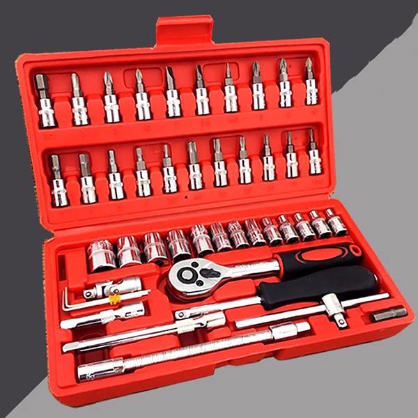 BỘ DỤNG CỤ MỞ BU LÔNG ỐC VÍT ĐA NĂNG 46 CHI TIẾT (HÀNG NHẬP KHẨU GIÁ TỐT)